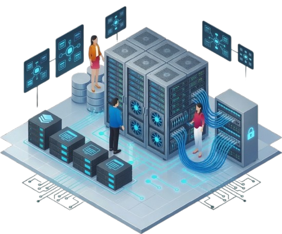 TransTangible Tech - IT Infrastructure Illustration